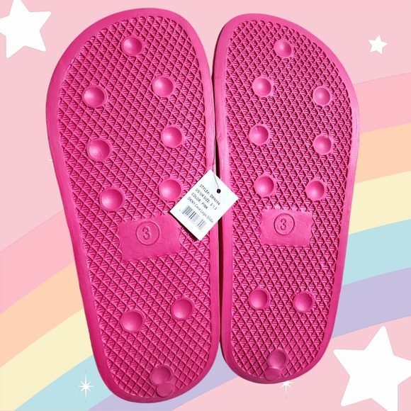 DKNY Girls/Big Kids Size 3½ Pink Slides Sandals fits Women's 5½ - Picture 9 of 10